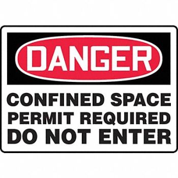 ACCUFORM Danger Sign 7X10 R and BK/Wht Eng, 773G12