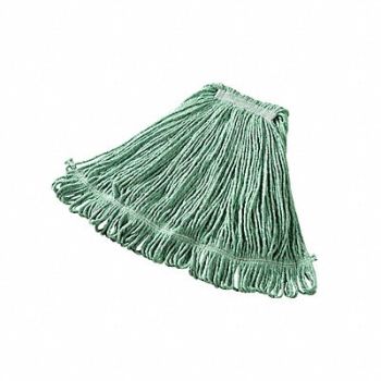 RUBBERMAID COMMERCIAL PRODUCTS Wet Mop Green Cotton/Synthetic, 9JW92