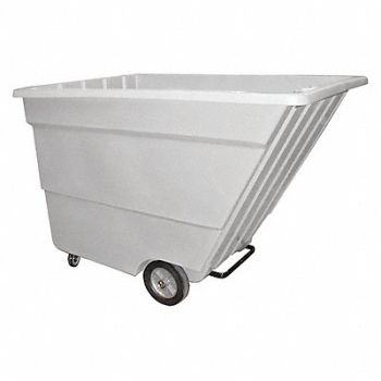 GRAINGER APPROVED Tilt Truck Light-Duty 2-1/4 cu yd White, 9K192