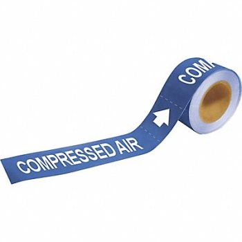 BRADY Pipe Mrkr Comprssd Air 2in H 12in W, 9K974