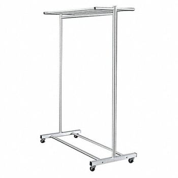 GLARO Single Sided Mobile Coat Rck 60 D Satin, 9KCA1