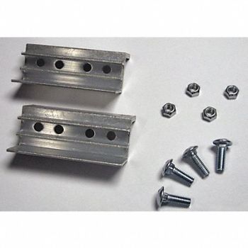 MAGLINER Mounting Bracket Aluminum Silver PK2, 9KEJ8