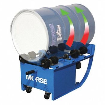MORSE Drm Rlr Lift/Tilt to Load 55gal 28in Dia, 9KEK8