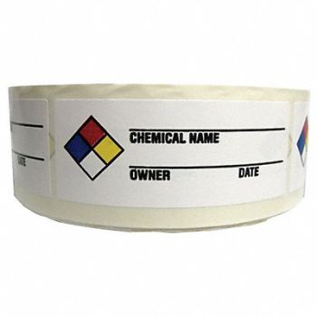 HARRIS NFR Label 1-1/2 in H Paper PK1000, 9KFC9