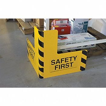 VESTIL Pallet Rack Guard 16 W 16 H Steel, 9KG34