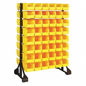 QUANTUM STORAGE SYSTEMS E1536 BinRailFlrRck 20inx54inx36in LdCp 100lb, 9KH50