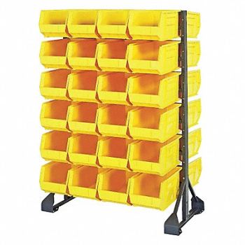 QUANTUM STORAGE SYSTEMS E1537 BinRailFlrRck 20inx54inx36in LdCp 133lb, 9KH57