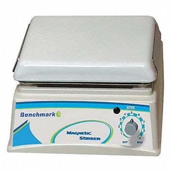 BENCHMARK SCIENTIFIC Magnetic Stirrer 5.75 x8 Plate 2.5L, 9KWD5
