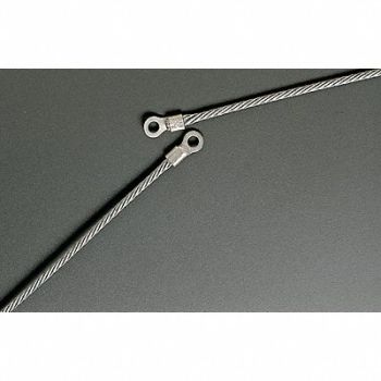 GRAINGER APPROVED Grounding Wire (2) Terminals 10ft, 9MEH2