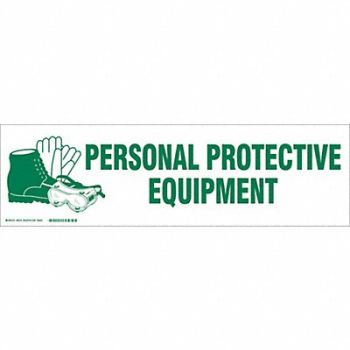 BRADY Label 7 in x 24 in Polyester, 9KYX6