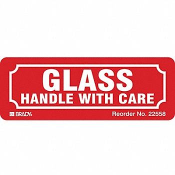 BRADY Instructional Label Care PK500, 9KZX8