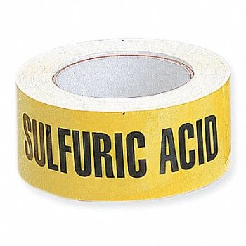 HARRIS INDUSTRIES Pipe Marker Sulfuric Acid 2 in W, 9L454