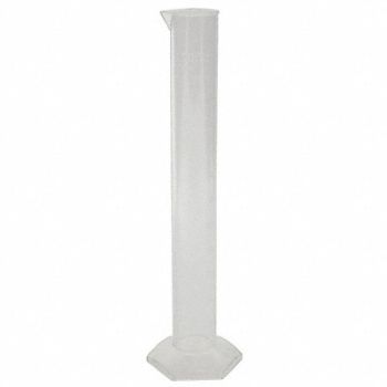 LAB SAFETY SUPPLY Graduated Cylinder 100mL 1mL Grads PMP, 9L456