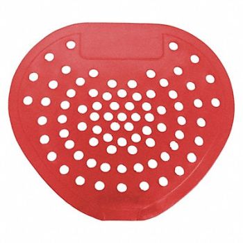 HOSPECO Urinal Screen Heart Red Cherry PK12, 9L593