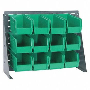 QUANTUM STORAGE SYSTEMS Louvrd Bnch Rk 1/4x21x27in LdCap 140lb, 9LG43