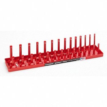 HANSEN Socket Tray Red Plastic, 9LGA7