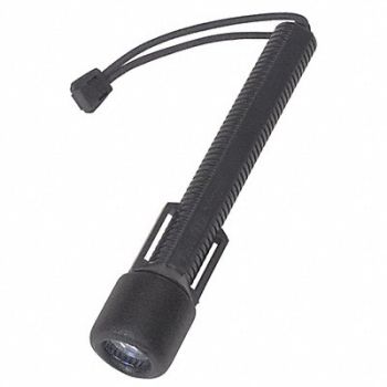 TEKTITE Handheld Flashlight ABS PolyCarb Black, 9LHH4