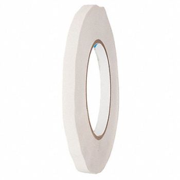 GRAINGER APPROVED Bag Sealing Tape White 3/8 in W 180 yd L, 9LHK1