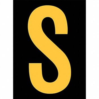 STRANCO INC Reflective Letter Label S 2-1/2in H PK25, 9LHR5