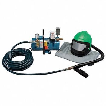 ALLEGRO Supplied Air Pump Package Helmet, 9LHY7