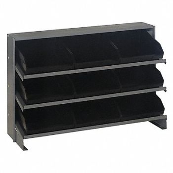 QUANTUM STORAGE SYSTEMS E1543 Bench Pick Rack 12x21x36in Black, 9LJD1