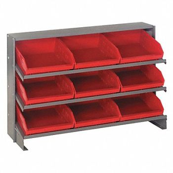 QUANTUM STORAGE SYSTEMS E1543 Bench Pick Rack 12x21x36in Red, 9LJD2