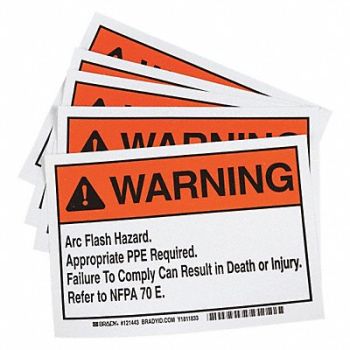 BRADY Permanent Adhesive Lbl 5inx7in Vinyl PK5, 9MCG0