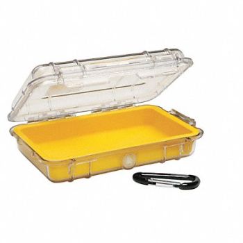 PELICAN Micro Case Yellow 7-1/2 x5-1/16 x2-1/8, 9MCT4