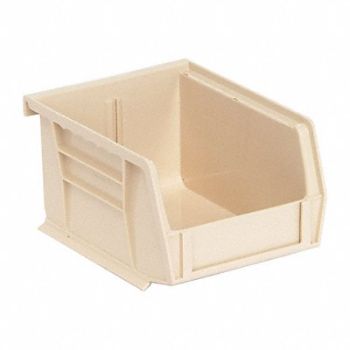 QUANTUM STORAGE SYSTEMS F0598 Hang and Stack Bin Ivory PP 3 in, 9ME56