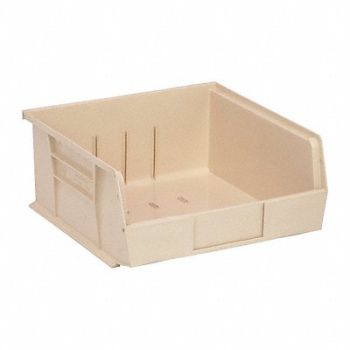 QUANTUM STORAGE SYSTEMS F0603 Hang and Stack Bin Ivory PP 5 in, 9ME61