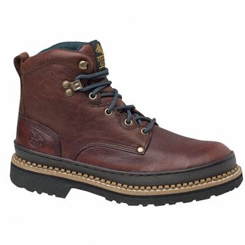 GEORGIA BOOT 6 Work Boot 7 Wide Brown Steel PR, 9MER1