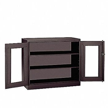 TENNSCO Storage Cabinet 42 x36 x24 Black 2Shlv, 9MHL8