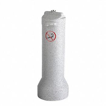 GRAINGER APPROVED Cigarette Receptacle Gray, 9MKK7