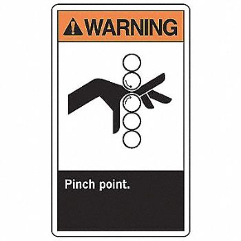 ACCUFORM Safety Label 5 inx3 1/2 in Vinyl PK5, 9MM42