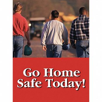 ACCUFORM Safety Poster 22 in x 17 in Plastic, 9MME6