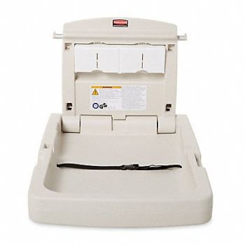 RUBBERMAID COMMERCIAL PRODUCTS Changing Station Gray 34 1/8 in W, 9N188