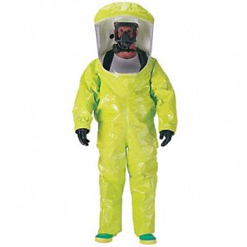 DUPONT Encapsulated Suit XL Lime Yellow, 8AWT8
