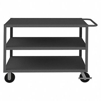 GRAINGER APPROVED Utility Cart 3 000 lb Steel, 9NKW3
