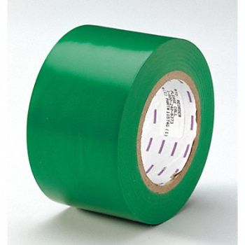 GRAINGER APPROVED E0419 Floor Tape Green 3 inx180 ft Roll, 9NM11