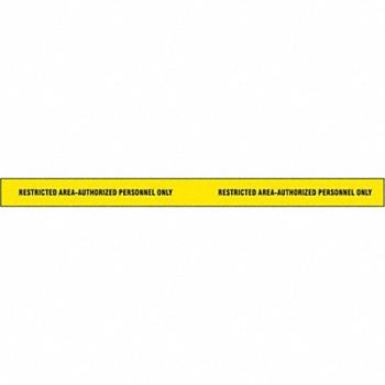 GRAINGER APPROVED Barricade Tape Yellow/Black 180ft x 2 In, 9NM13