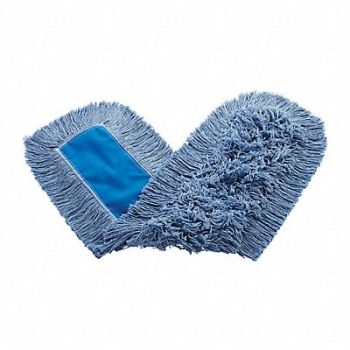 RUBBERMAID COMMERCIAL PRODUCTS Dust Mop Blue Cotton, 9NND4