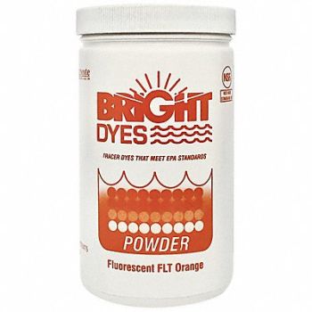 BRIGHT DYES Dye Tracer Powder Fl Orange 1 lb, 9NP28
