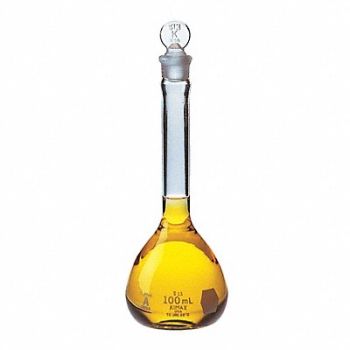 KIMBLE KIMAX Volumetric Flask 250mL PK12, 38VJ59