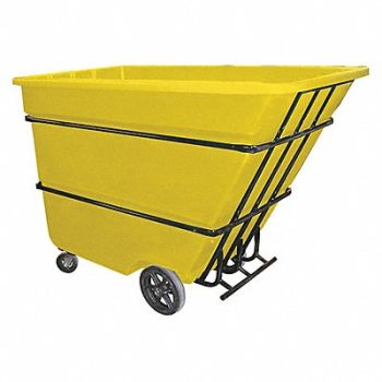 GRAINGER APPROVED Tilt Truck Heavy-Duty 1-3/4 cu yd. Ylw, 9NUD4