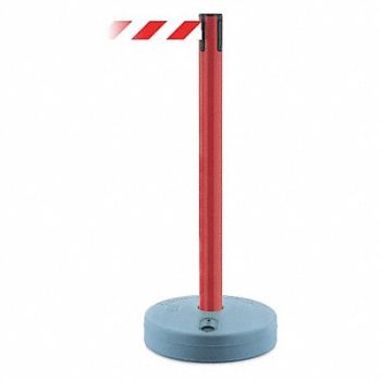 TENSABARRIER Barrier Post with Belt 37-3/4 in H, 9NUX3