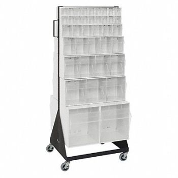 QUANTUM STORAGE SYSTEMS Bin Storage Rack Powder Coated 52 in, 9NVY4