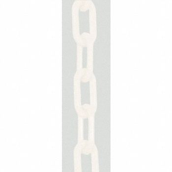 MR. CHAIN E1224 Plastic Chain 1-1/2 In x 300 ft White, 9NXV3