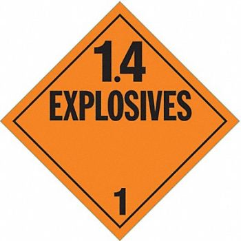 STRANCO INC DOT Container Placard 10-3/4 W PK10, 9P250