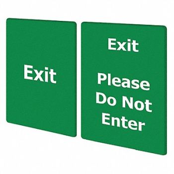 TENSABARRIER EXIT PLEASE DO NOT ENTER GREEN, 9PA09