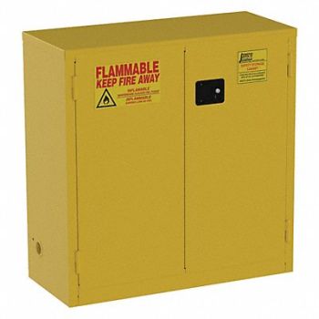 JAMCO Cabinet 2-Dr 30 gal Flammable 18x44x43, 8G843